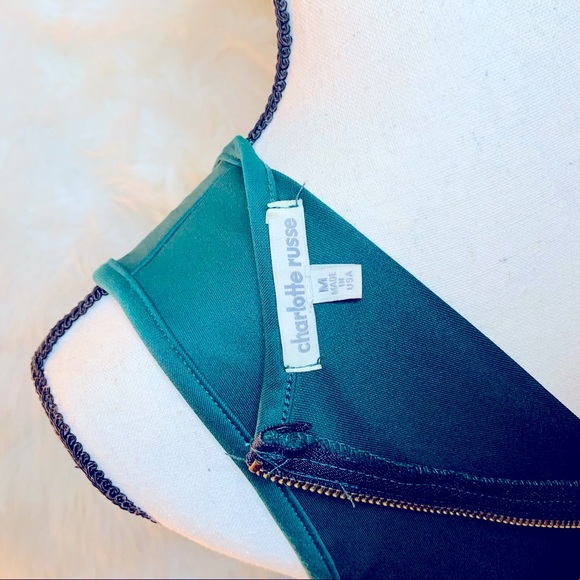 Charlotte Russe Deep V-neck Plunge Romper Size M - Picture 7 of 7